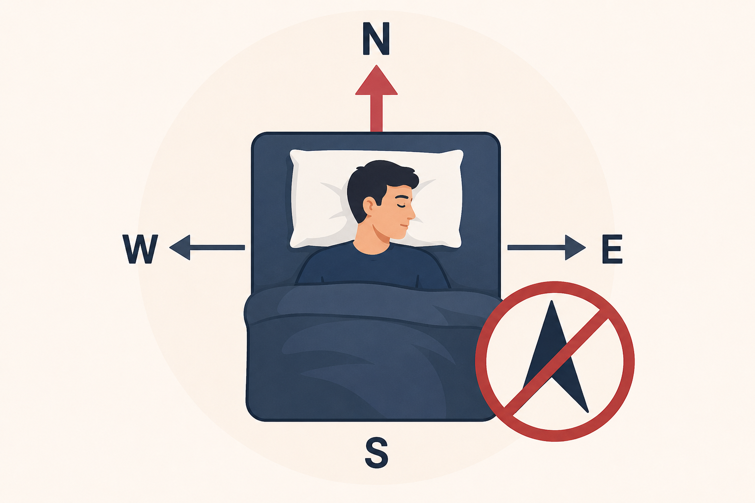 Sleeping north