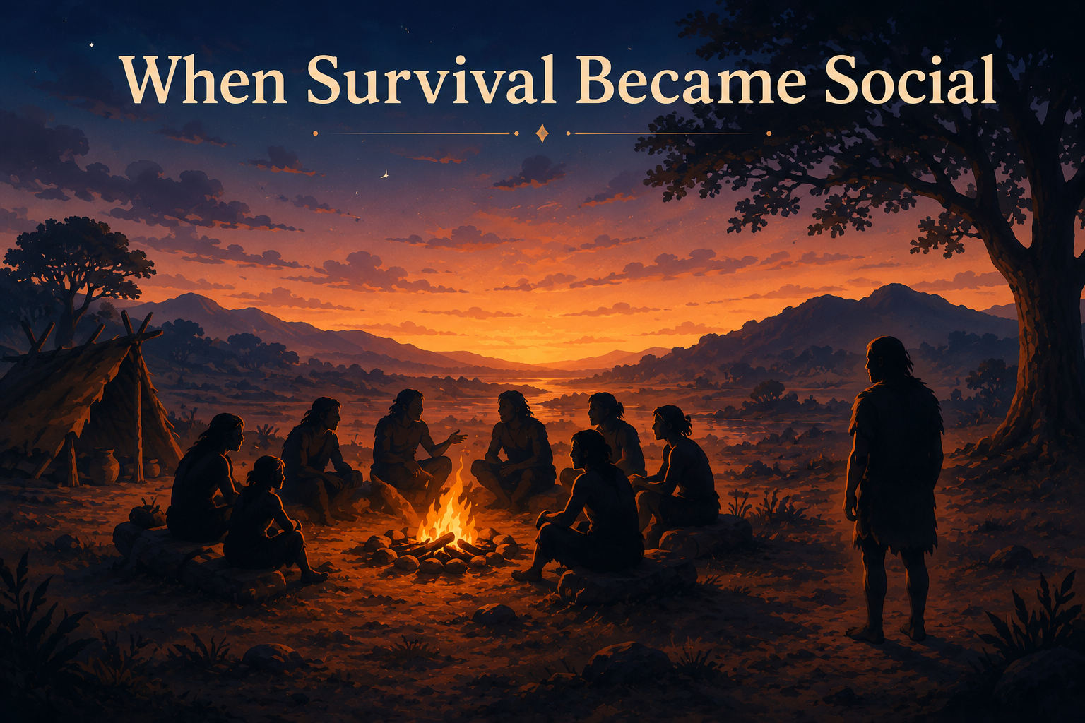 When Survival Became Social